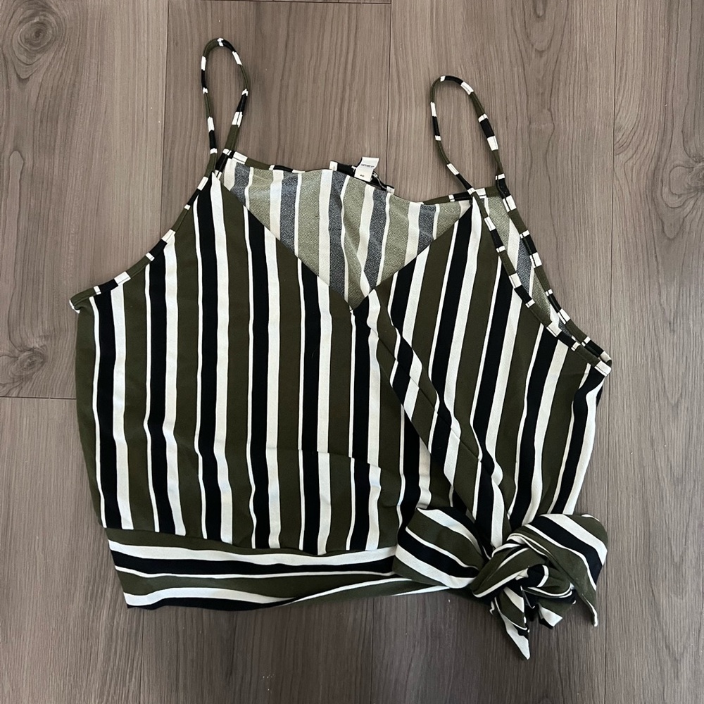 Striped Cropped Tank Top